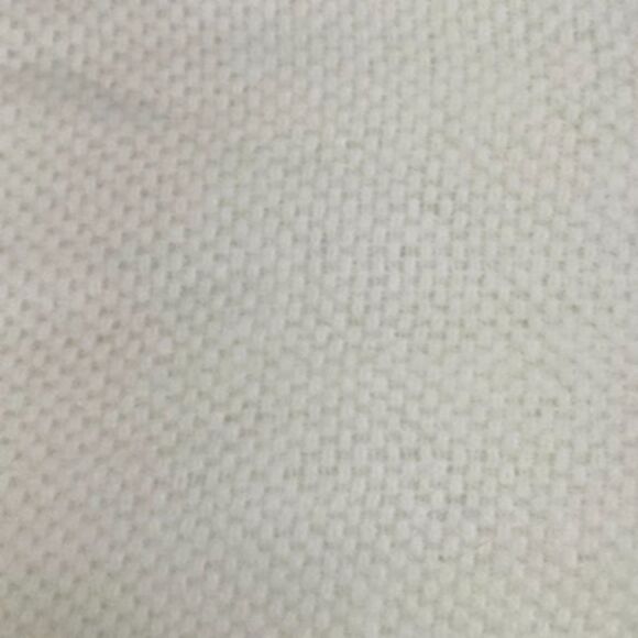 Vintage White Thermal Waffle Weave STIFF Acrylic Baby Blanket Nylon-like Trim - Picture 4 of 8